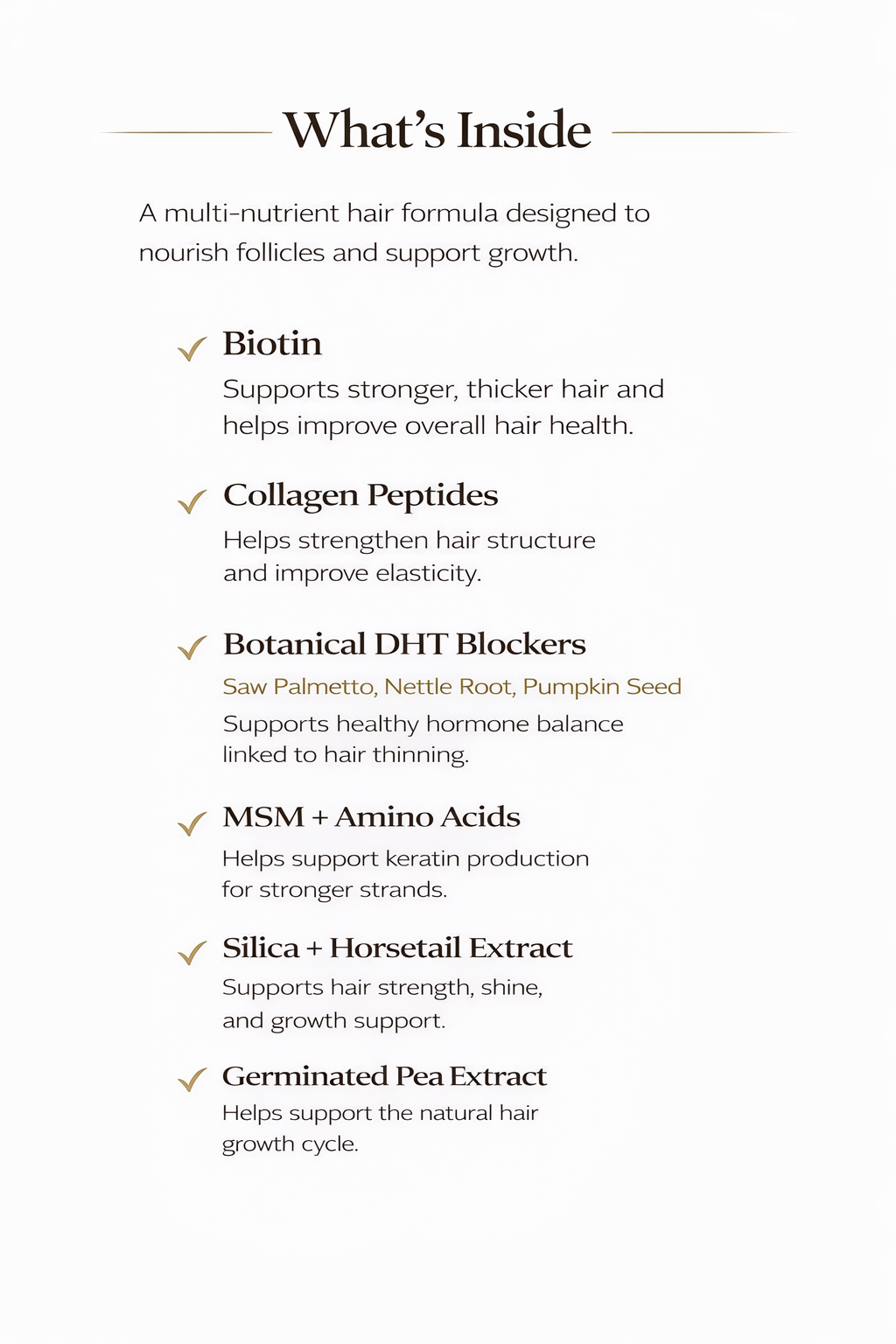 Advanced Hair Growth Support Formula